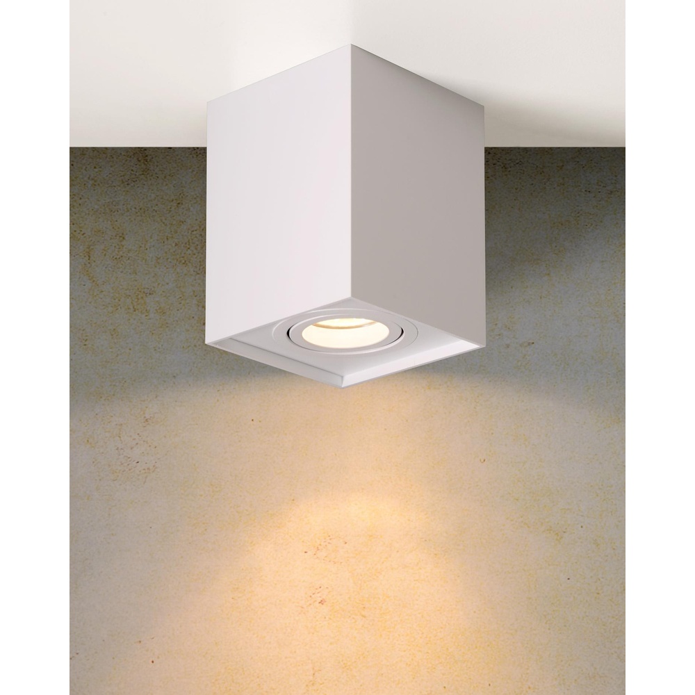 Lucide Opbouw plafondspotTube vierkant wit - 22953/01/31